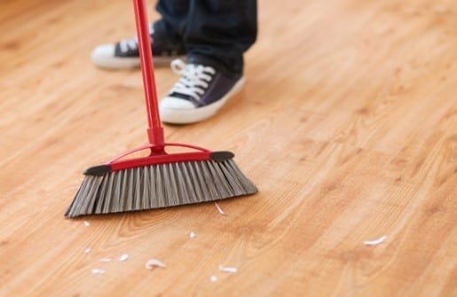 Clean By Sweeping Or Vacuuming The Newly Exposed Subfloor