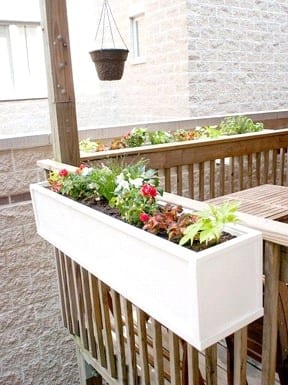 Diy Mounted Flower Box For Deck 2