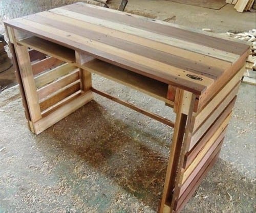 Diy Pallet End Table And Bench Plan