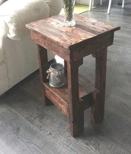 rustic end tables plans