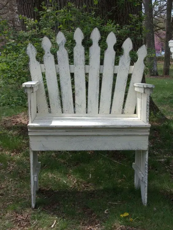 Diy Picket Fence Bench