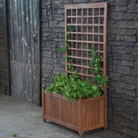 Diy Planter Box With Climbing Trellis 2