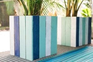 Diy Pretty Painted Wood Planter Boxes 2