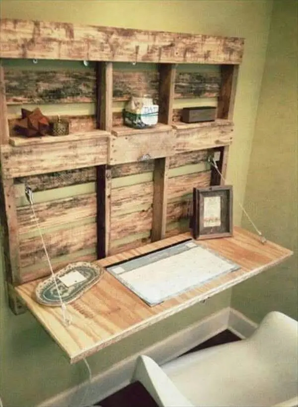 Foldable Pallet Desk