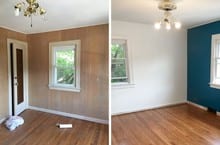 How To Make Wood Paneling Look Like Drywall
