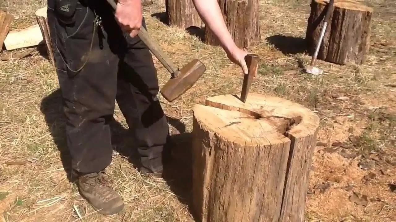 How To Split Wood With A Wedge