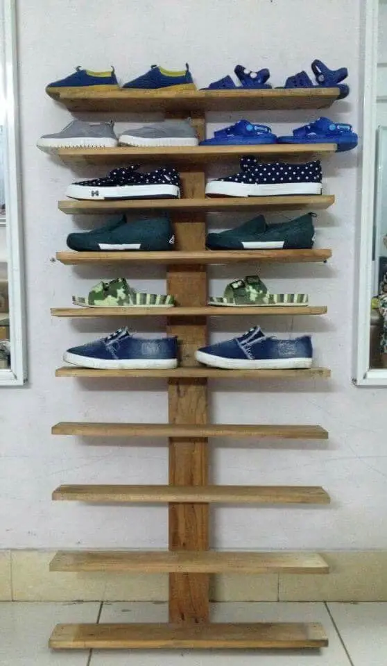 Open Spaced Shoe Rack