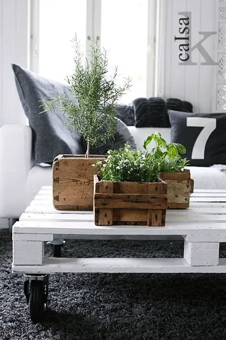 Pallet Table Wheels 4