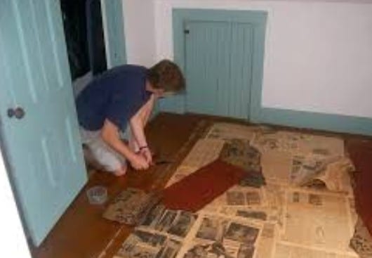 Remove A Small Piece Of Tacky Paper Or Underlayment Gunk