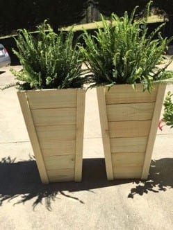 The Diy Tall Wooden Porch Planter