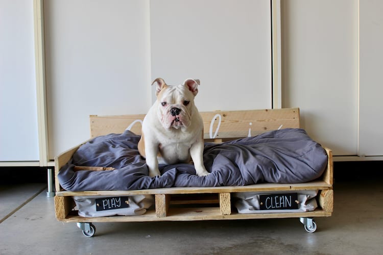 16 Pallet Dog Bed Diy Plans Ideas, How To Build A Wooden Dog Bed Frame