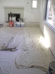 Use A Chemical Resistant Tarp Or Drop Cloth To Cover The Floor