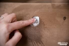 Use Your Finger And Dip In Mineral Oil And Salt