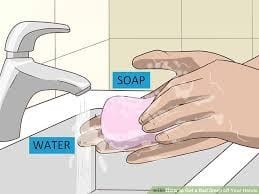 Wash Your Skin With Warm Water And Dish Soap To Remove The Oil