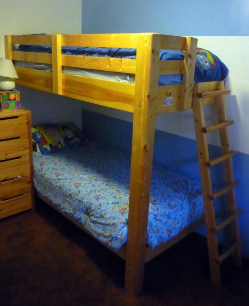 A Bunk Bed With Just One Leg