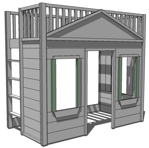 A Cottage Loft Bed For The Boys