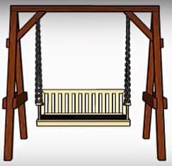 An A Frame Swing Perfect For Your Garden