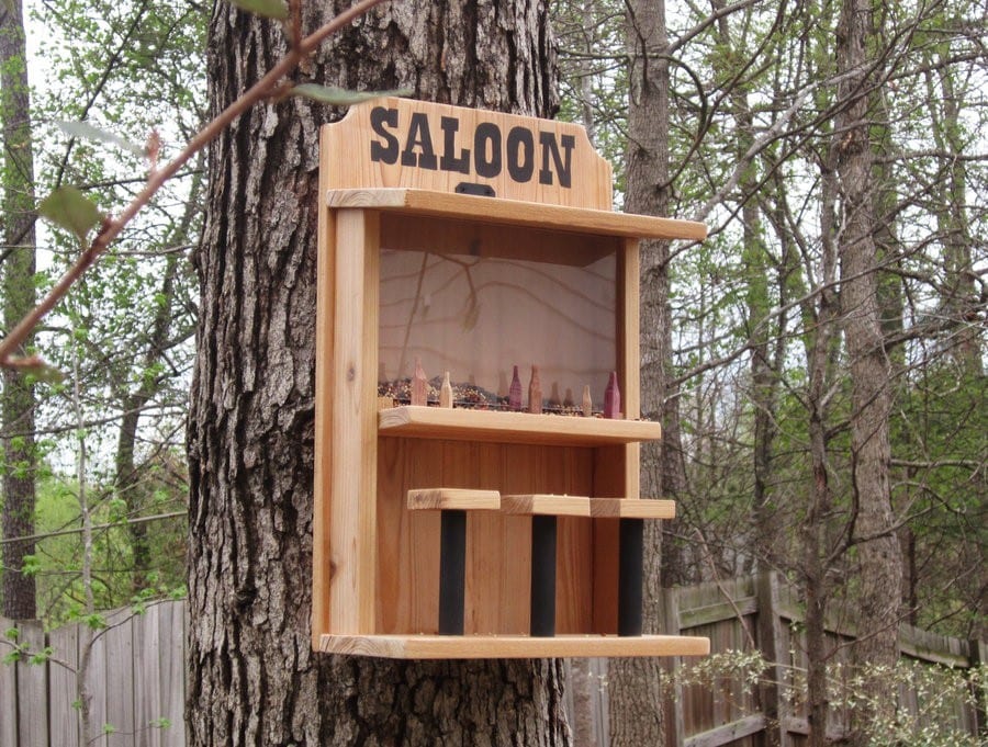 Awesome Saloon Bird Feeder