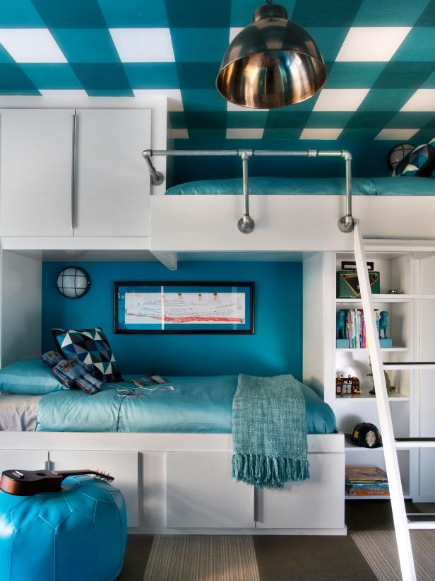 Bunk Bed With Cabinets