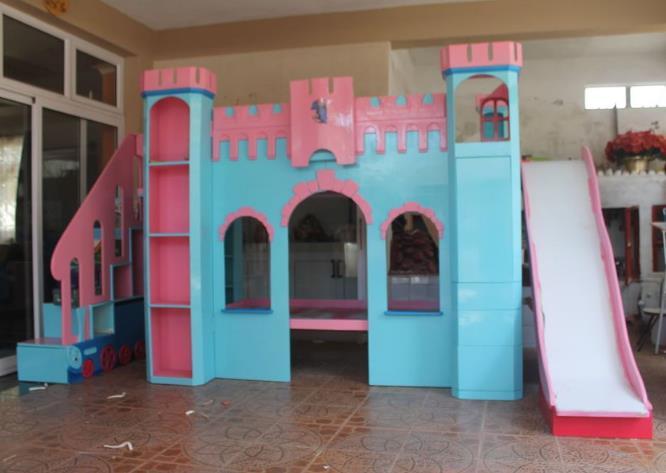 Castle Loft Style Bunk Bed With Multiple Features