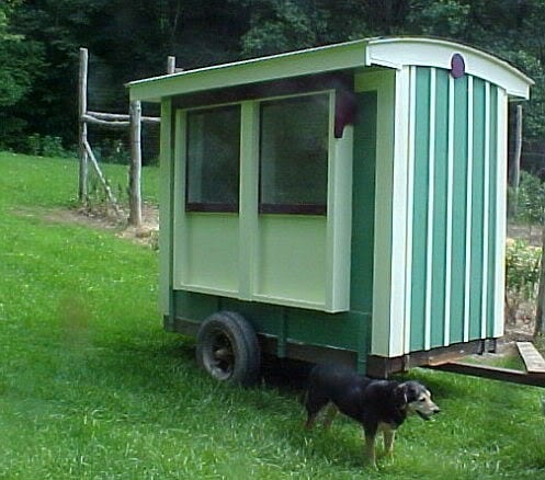 Cheerful Mobile Chicken Coop