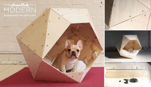 Cute Geometric Dog House By Home Made Modern 1