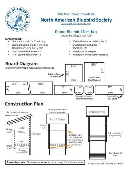 Dandr Nestbox Plan