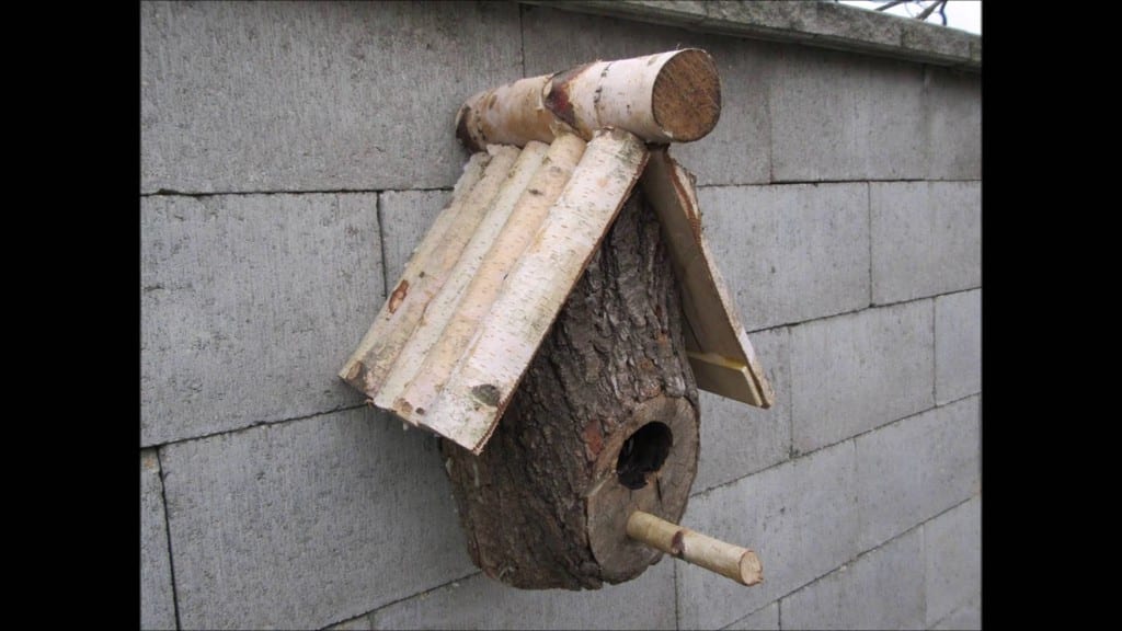 Diy Birdhouse From A Log