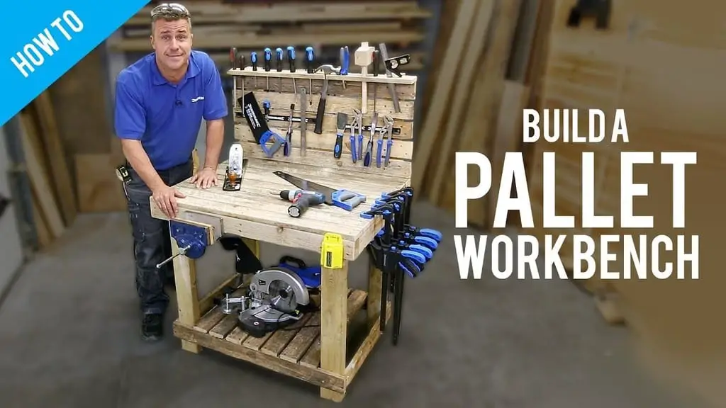 Diy Workbench With Pallets