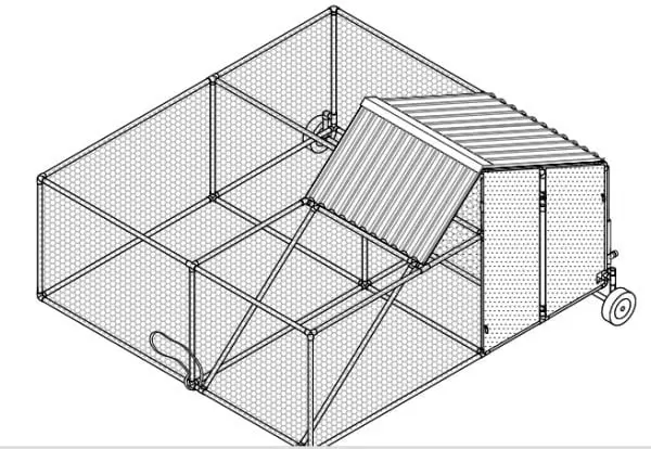 Moveable Poultry Pen