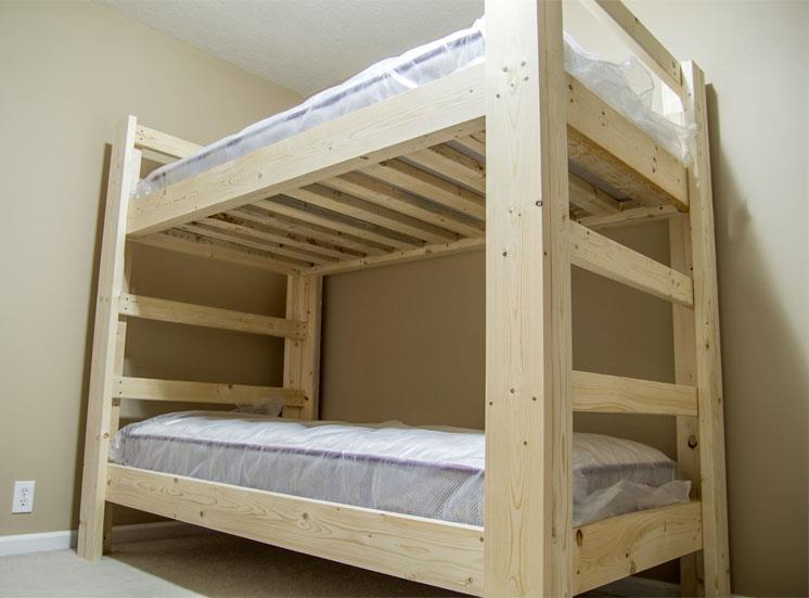 No Ladder Bunk Bed