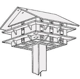 Purple Martin Bird House Plan