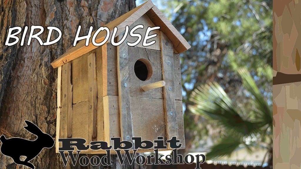 Rustic Bird House From Pallet Wood