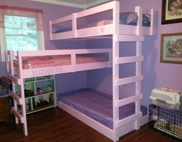 Triple Bunk Bed Facing A Different Direction