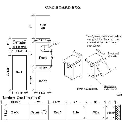 Usgs Free Bluebird House Plan