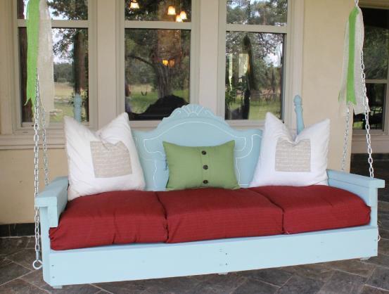 Using The Headboard For Improving The Porch Swing