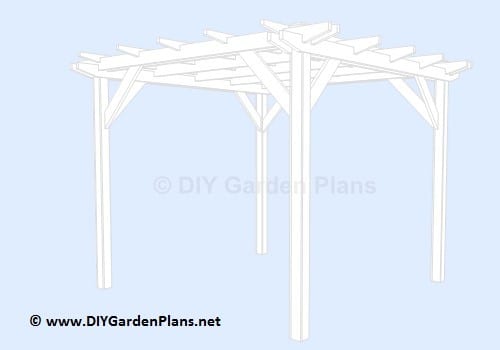 10 X 10 Base Pergola Plan