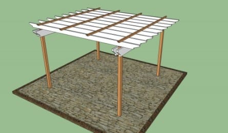 10 X 10 Freestanding Pergola Plans