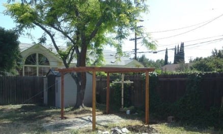 8 X 10 Redwood Pergola Plan