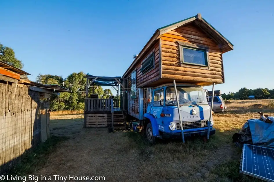 Amazing Tiny Truck House From Reclaimed Material