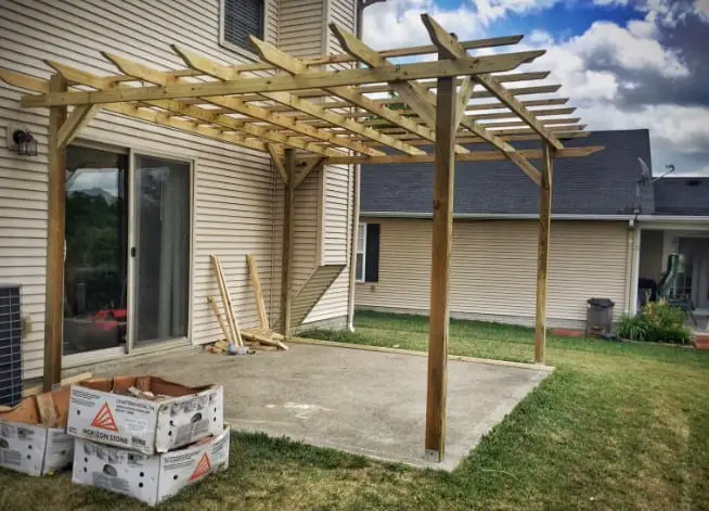 Backyard Pergola On A Busy Neighborhood