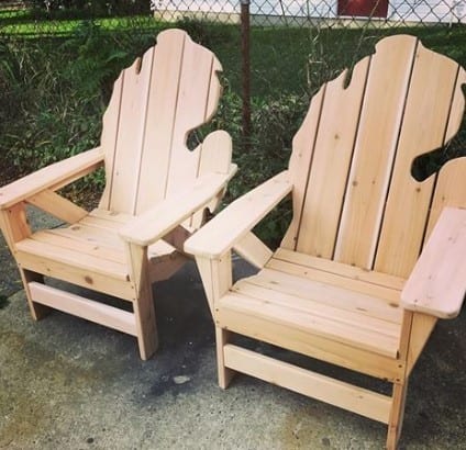 Carved Back Adirondack Chairs
