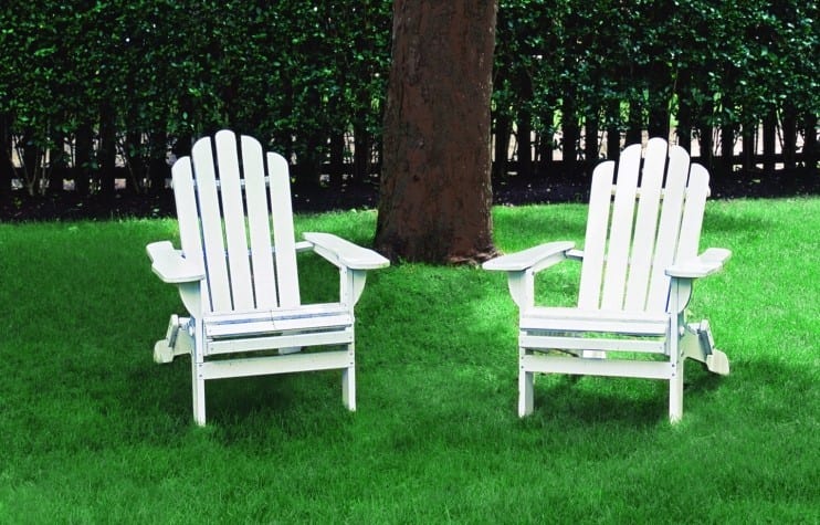 Classic White Adirondack Chairs