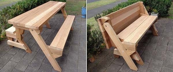 Easy Folding Picnic Table Design