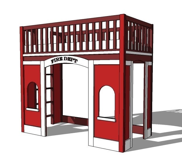 Firehouse Loft Bed