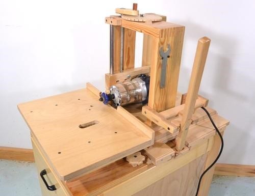 Horizontal Router Table For The Slot Mortise