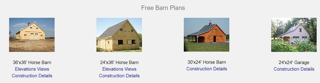 Horse And Garage Barn Plans