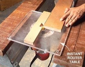 Instant Clear Router Table Top