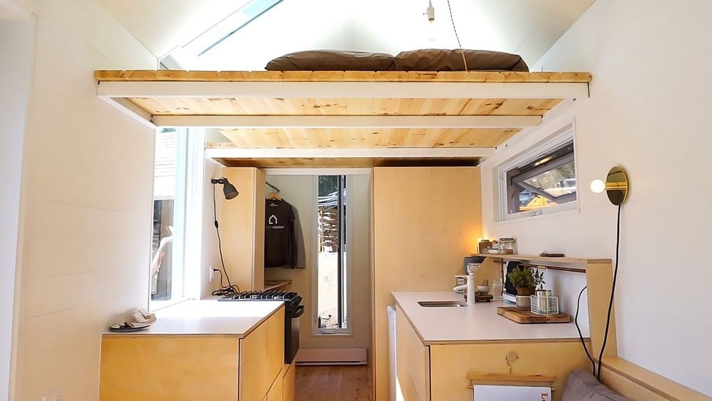 Modern Tiny House With Hidden Bathroom And Space Saving Furniture