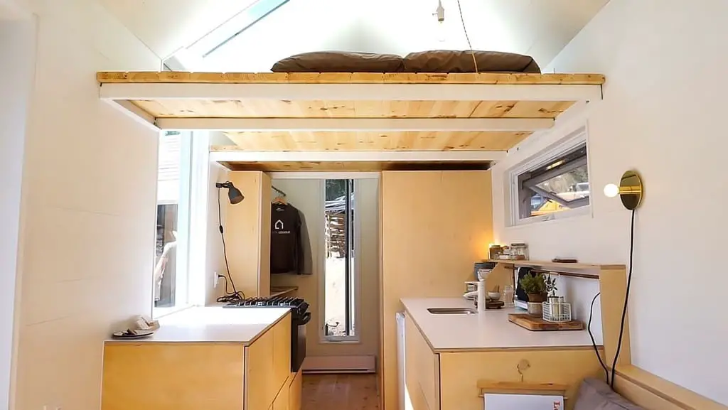 Modern Tiny House With Hidden Bathroom And Space Saving Furniture